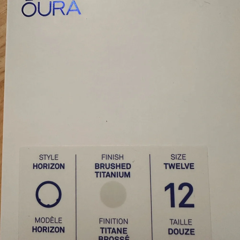 Gen3 Oura Ring (Brushed Titanium)